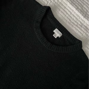J.Crew Women’s Black Crew Neck Sweater- Medium